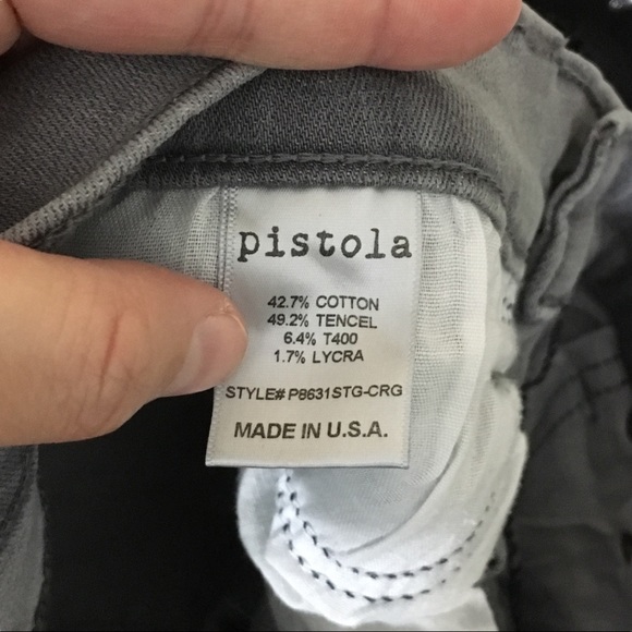 Pistola Grey Distressed Skinny Jeans sz 26waist - Picture 7 of 7